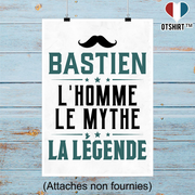 Affiche bastien l'homme le mythe la légende