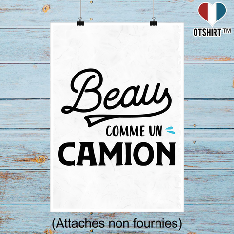 Affiche beau comme un camion