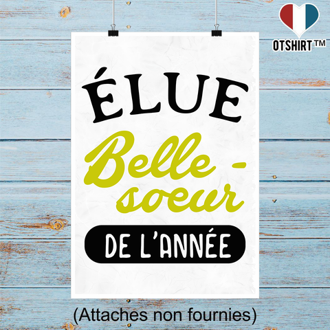 Affiche belle-soeur de l'année