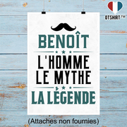 Affiche benoît l'homme le mythe la légende