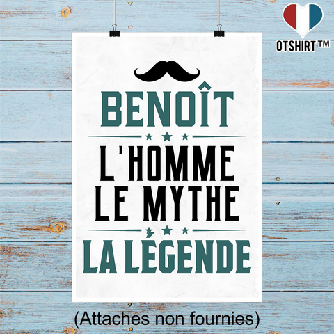 Affiche benoît l'homme le mythe la légende
