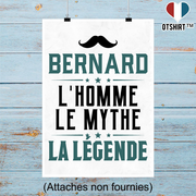 Affiche bernard l'homme le mythe la légende