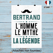 Affiche bertrand l'homme le mythe la légende
