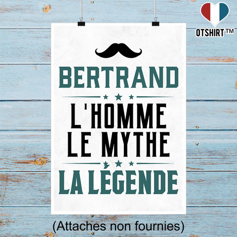 Affiche bertrand l'homme le mythe la légende