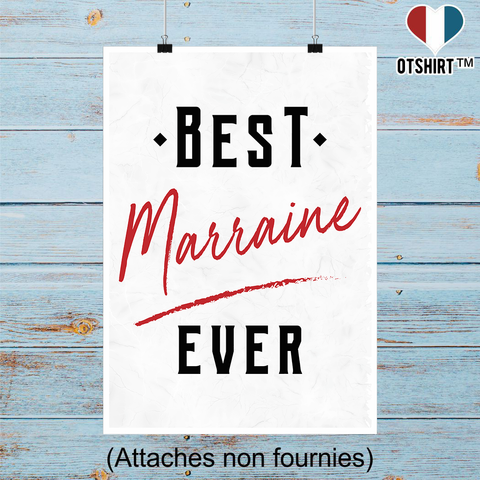 Affiche best marraine ever