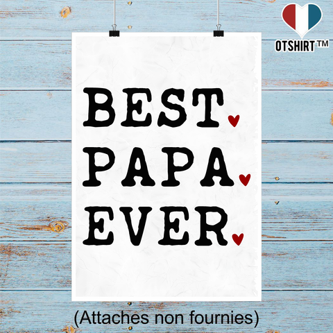 Affiche best papa ever