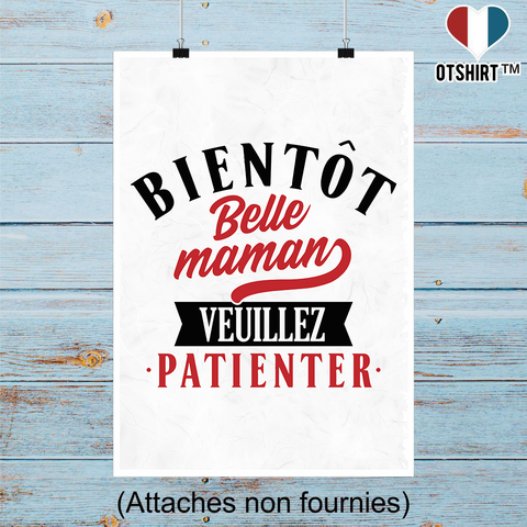 Affiche bientôt belle maman