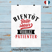 Affiche bientôt belle soeur