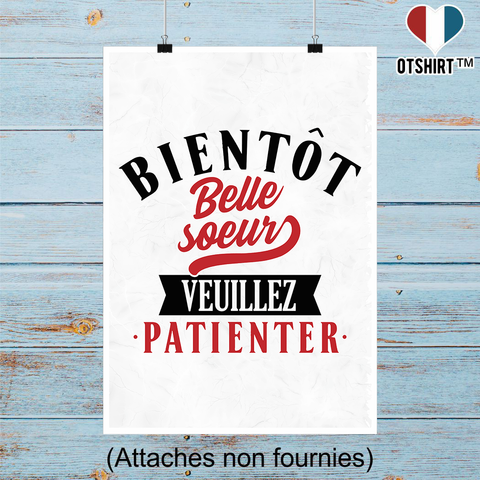 Affiche bientôt belle soeur
