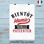 Affiche bientôt mamie