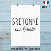 Affiche bretonne pur beurre