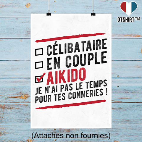 Affiche célibataire en couple aïkido