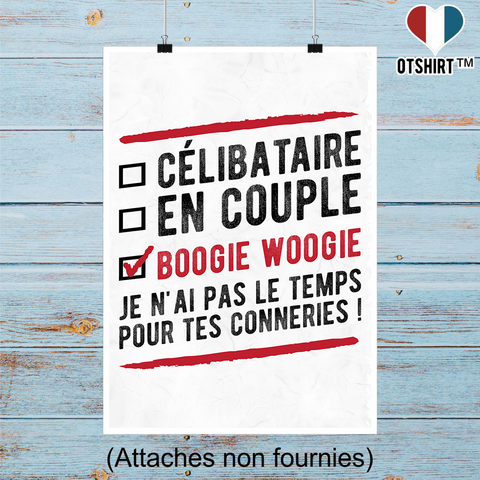 Affiche célibataire en couple boogie woogie