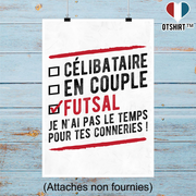 Affiche célibataire en couple futsal