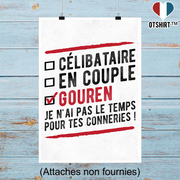 Affiche célibataire en couple gouren