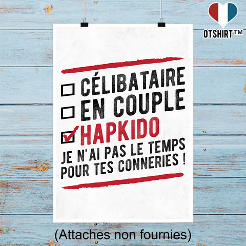Affiche célibataire en couple hapkido