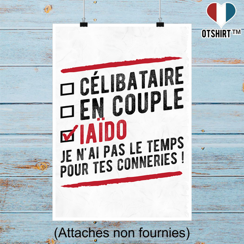Affiche célibataire en couple iaido
