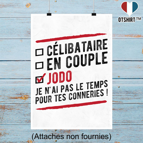 Affiche célibataire en couple jodo