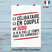 Affiche célibataire en couple judo