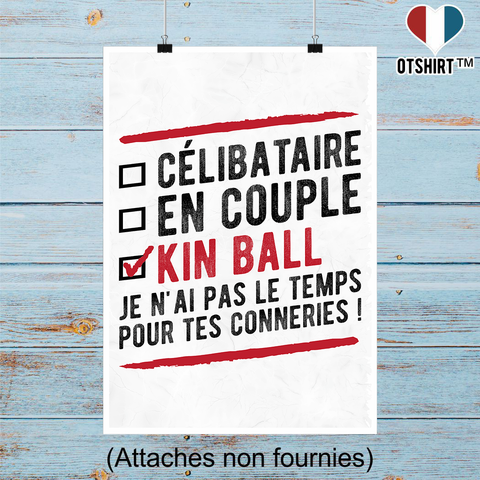 Affiche célibataire en couple kinball