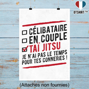 Affiche célibataire en couple taï jitsu