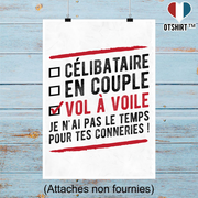 Affiche célibataire en couple vol à voile