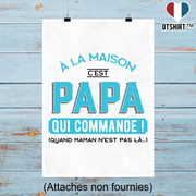 Affiche c'est papa qui commande