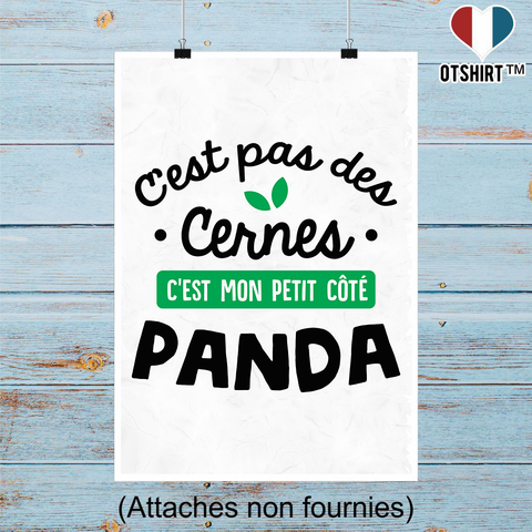 Affiche c'est pas des cernes