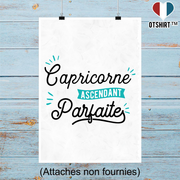 Affiche capricorne ascendant parfaite