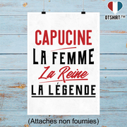 Affiche capucine la femme la reine la légende