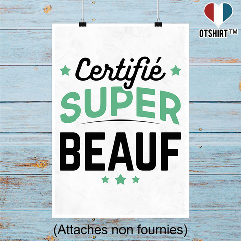 Affiche certifié super beauf