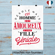 Affiche cet homme est amoureux d'une fille géniale