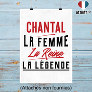 Affiche chantal la femme la reine la légende