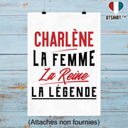 Affiche charlène la femme la reine la légende