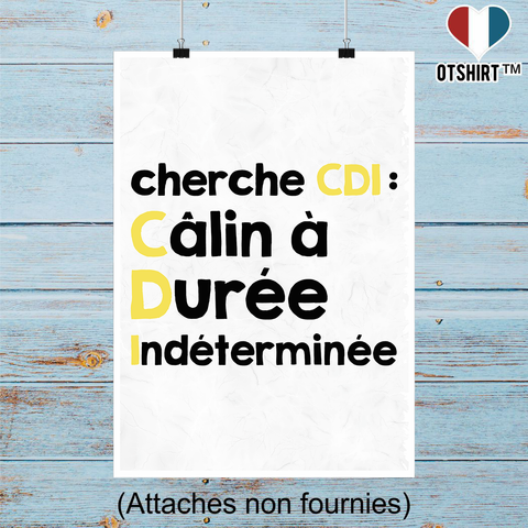 Affiche cherche cdi