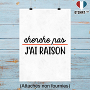 Affiche cherche pas j'ai raison