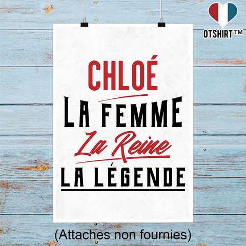 Affiche chloé la femme la reine la légende