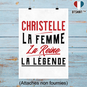 Affiche christelle la femme la reine la légende