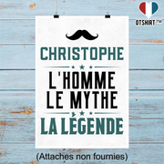 Affiche christophe l'homme le mythe la légende