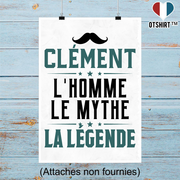 Affiche clément l'homme le mythe la légende