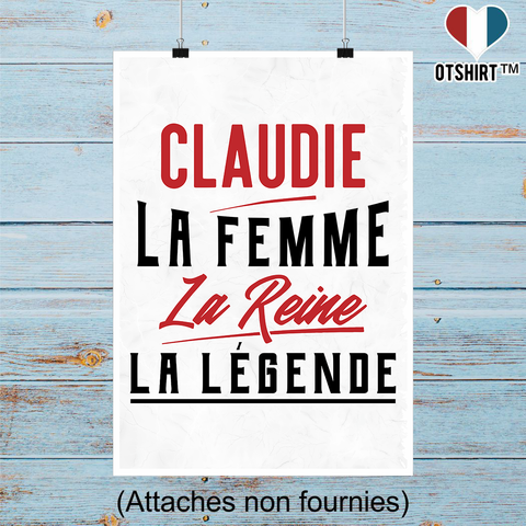 Affiche claudie la femme la reine la légende