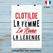 Affiche clotilde la femme la reine la légende