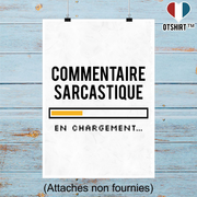 Affiche commentaire sarcastique