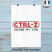 Affiche ctrl-z saved my life