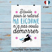 Affiche désolée pour le retard