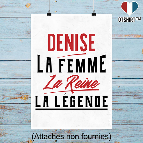 Affiche denise la femme la reine la légende