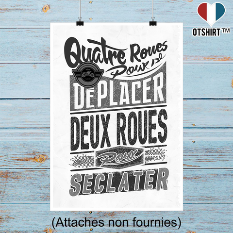Affiche deux roues pour s'éclater