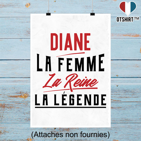 Affiche diane la femme la reine la légende