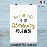 Affiche dieu me créa