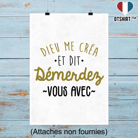 Affiche dieu me créa
